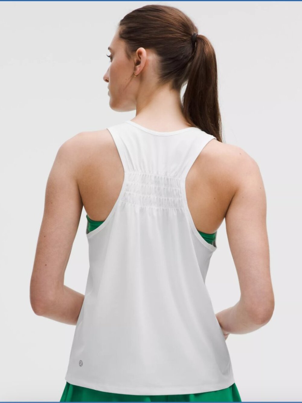NWT Lululemon Ruched Racerback Tank Top in White